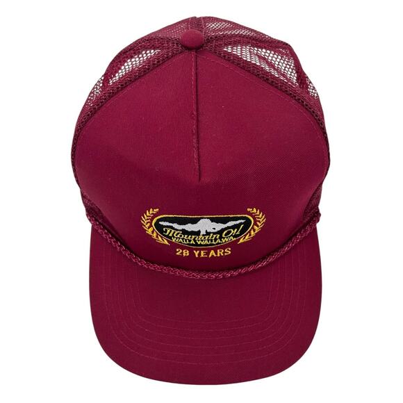 Mountain Oil Custom Lubricants Walla Walla 28 Years Snapback Trucker Hat Cap - Picture 6 of 9